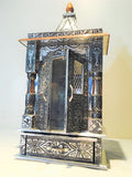 WOODEN HINDU TEMPLE ALTAR (POOJA MANDIR) / 20'' X 10'' HANDMADE  ARTISTIC IDEAL - HolyHinduStore