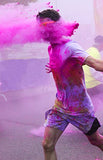 Holi UV Glow (Ultra Violet) Color Powder 12 Pack 70 Grams White,Yellow,Orange,Blue,Green,Pink - HolyHinduStore