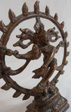 Hindu Dancing Lord Shiva Nataraja Nataraj Dance Solid Metal Brass Bronze Statue - HolyHinduStore