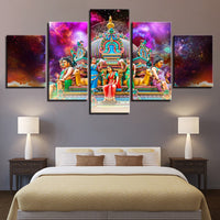 Elegant Hindu Temple Poster Modular Home Decoration Living Room