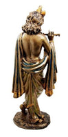 Lord Krishna (Avatar of Vishnu) - 10.25'' Tall  Flute Playing Figurine Statue - HolyHinduStore