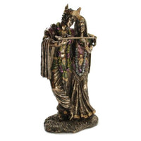 KRISHNA AND RADHA STATUE 11.5'' Hindu Divine Love HIGH QUALITY Bronze Resin Deity - HolyHinduStore