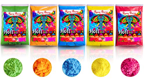 Holy Rangoli Powder - set of 5 Colors Shop online India Japan USA