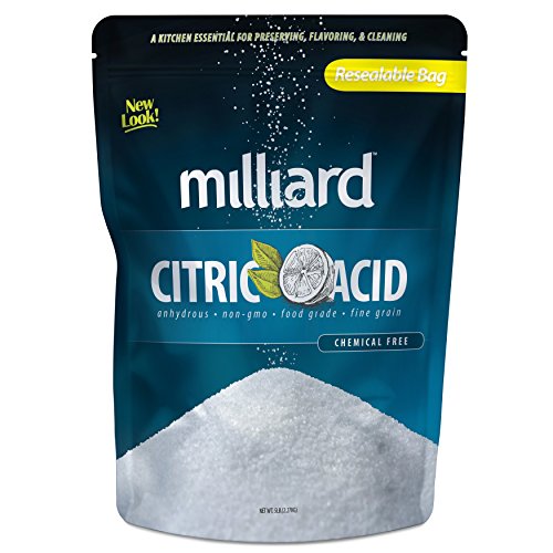 Natural Holi Color Cleanning agent -  Milliard Citric Acid - 5 Pound - 100% Pure Food Grade NON-GMO (5 Pound) - HolyHinduStore