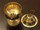 Brass Pooja Arthi Plate Pure Brass Arti Thali 7 piece Puja Room decorative Items - HolyHinduStore
