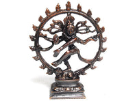 Hindu Dancing Lord Shiva Nataraja Nataraj Dance Solid Metal Brass Bronze Statue - HolyHinduStore