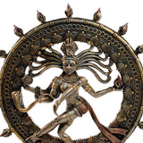DANCING SHIVA STATUE 9'' Nataraja Hindu God GOOD QUALITY Bronze Resin Deity India - HolyHinduStore
