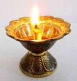 Hindu Puja Brass Thali Om Plate Prayer Bell Bowl Diya Incnese Holder Pooja Aarti - HolyHinduStore