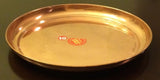Pure Copper, Brass Arti Plate Pooja Arthi Thali Hindu Puja Room Decorative Items - HolyHinduStore