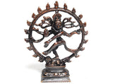 Hindu Dancing Lord Shiva Nataraja Nataraj Dance Solid Metal Brass Bronze Statue - HolyHinduStore