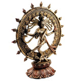 DANCING SHIVA STATUE 9'' Nataraja Hindu God GOOD QUALITY Bronze Resin Deity India - HolyHinduStore