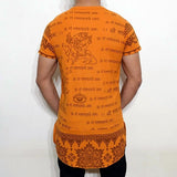 NEW MEN'S GANESH GANESHA INDIAN HINDU GOD OM SIGN SANSKRIT GRAMMAR LONG T-SHIRT - HolyHinduStore