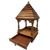 Handcrafted Wooden Temple Mandir Altar-Religious Home Decor (Assembly required ) - HolyHinduStore