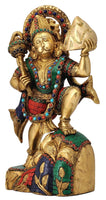 Gangesindia Lord Hanuman Carrying The Mountain of Herbs - HolyHinduStore