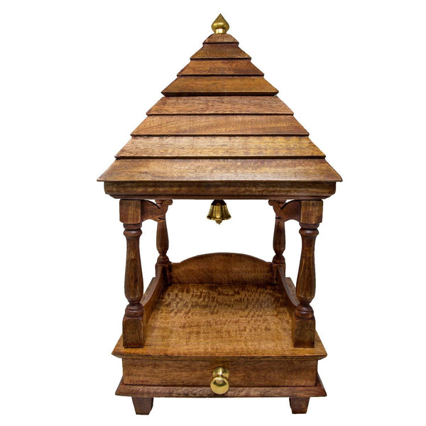 Handcrafted Wooden Temple Mandir Altar-Religious Home Decor (Assembly required ) - HolyHinduStore