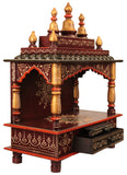 Wood Puja Temple/ Mandir / Handcraft - HolyHinduStore