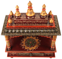 Wood Puja Temple/ Mandir / Handcraft - HolyHinduStore
