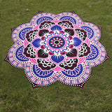 Mandala Towel / Yoga Mat / Bohemian Beach, Pool Towel / Home Table Cloth (59 inch) - HolyHinduStore