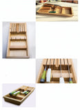 Eco-Friendly Wooden Kitchen Knife Holder / Creative Multi-Functional Kitchen Tool Organizer / Natural Wood Storage Box - HolyHinduStore