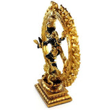 DANCING SHIVA STATUE 12.25'' Nataraja Hindu God HIGH QUALITY Black Gold Resin NEW - HolyHinduStore