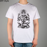 GANESH elephant god Ganesha Indian Buddhist men short sleeve T-shirt new arrival Fashion - HolyHinduStore