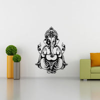 Ganesha  -  God Yoga mandala decorative wall stickers room stickers Ganesha - HolyHinduStore