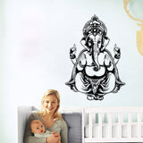 Ganesha  -  God Yoga mandala decorative wall stickers room stickers Ganesha - HolyHinduStore