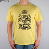 GANESH elephant god Ganesha Indian Buddhist men short sleeve T-shirt new arrival Fashion - HolyHinduStore