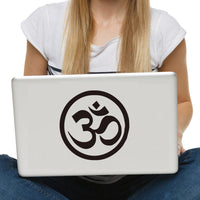 Om Aum Symbol Hindu Yoga Computer Sticker For Bike Laptop Small Vinyl Laptop Decal Notebook Stickers - HolyHinduStore