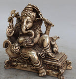Ganesha Statue / Lucky  Ganesha with 4 Arms 6" (6 Inches) - HolyHinduStore