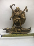 Goddess Statue Kali - Durga  Religious Hindu Brass Decor Spiritual; 9.5 Inches Deity 5# - HolyHinduStore