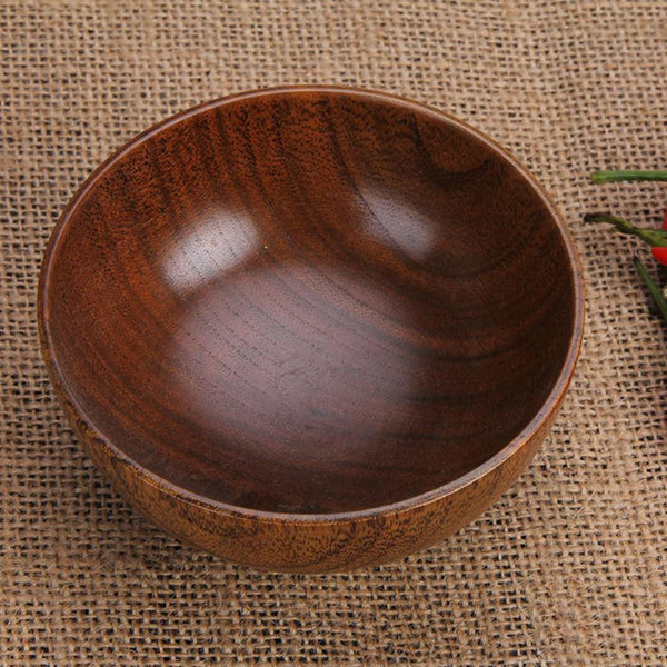 Wooden bamboo bowls - HolyHinduStore