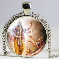 Krishna Pendant Necklaces - Vishnu Jewelry - HolyHinduStore