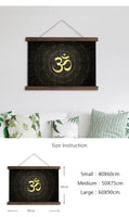 HD printed hindu symbols pictures and posters hanging canvas - Yoga - HolyHinduStore