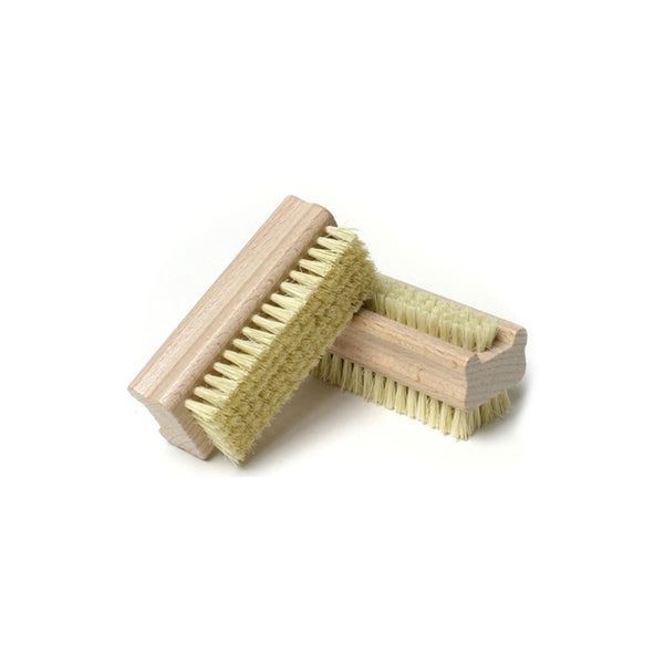 Wooden Handle Double Sided Natural Bristle Nail Brush - HolyHinduStore