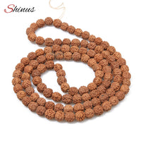 Rudraksha Beads -  Prayer 108 Pcs  - Chakras Meditation - HolyHinduStore