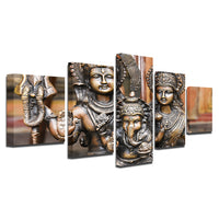 HD Canvas Paintings Wall Art Home Decor - For Living Room Framework -  Shiva Parvati Ganesha Poster - HolyHinduStore