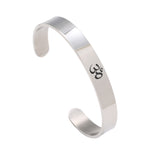 Ohm Hindu - Yoga India Stainless Steel Cuff/Bracelet for Men Women - HolyHinduStore