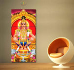 Lord Ayyappa Painting - Superior Quality Canvas Printed Wall Art Poster 3 Pieces / 3 Panel(Vertical) Wall Decor, Home Decor Pictures - HolyHinduStore