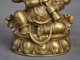 Ganesha / Ganapati / Vinayaka Brass Statue - Good luck/wealth statue - HolyHinduStore