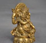 Ganesha / Ganapati / Vinayaka Brass Statue - Good luck/wealth statue - HolyHinduStore