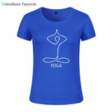 Fashion Women clothing Buddhist Yoga Print Tee T-shirt Women - HolyHinduStore