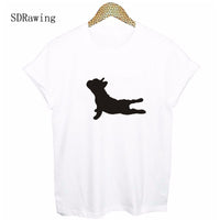 Fashion yoga dog Print Women tshirt Cotton Casual Funny t shirt For Lady Top Tee Hipster Tumblr Drop Ship - HolyHinduStore