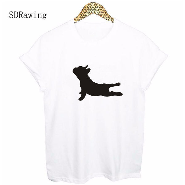 Fashion yoga dog Print Women tshirt Cotton Casual Funny t shirt For Lady Top Tee Hipster Tumblr Drop Ship - HolyHinduStore