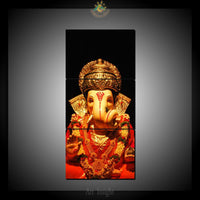 Lord Ganesha Wall Art - HD Printed Canvas Painting / 3 Pieces/ Modular Pictures / Home Decor - HolyHinduStore