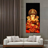 Lord Ganesha Wall Art - HD Printed Canvas Painting / 3 Pieces/ Modular Pictures / Home Decor - HolyHinduStore