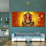 3-4-5 Pieces Ganesh Lord Pictures Modern Wall Art Canvas Printed Painting HD Prints Modular Poster Wall Pictures for Home Decor - HolyHinduStore