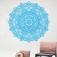 High Quality Hindu Mandala Yoga Indian Round Vinyl Stickers Wall Stickers Home Decor Living Room - HolyHinduStore