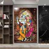 Radha Krishna - 3 Piece HD Printed Canvas Art - HolyHinduStore