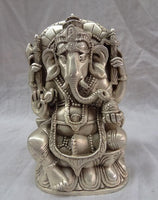 Lord Ganesha / Lord Ganapati - 4 Arms Copper Bronze Statue - HolyHinduStore